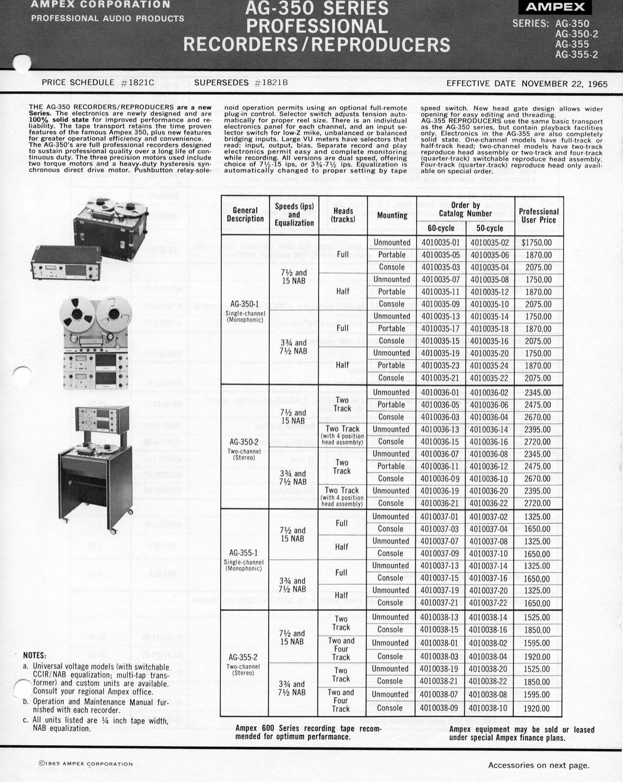 Page 7 of 8 - Ampex-AG-350 Brochure