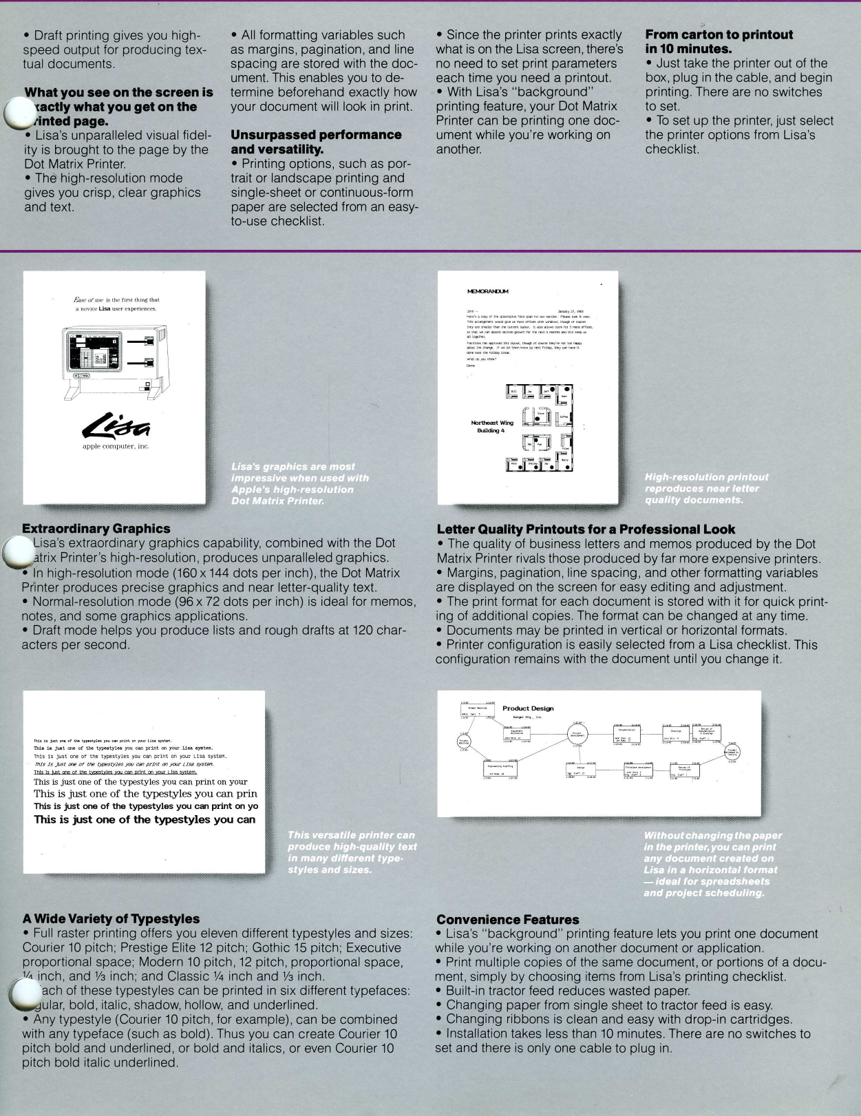 dot matrix printer page