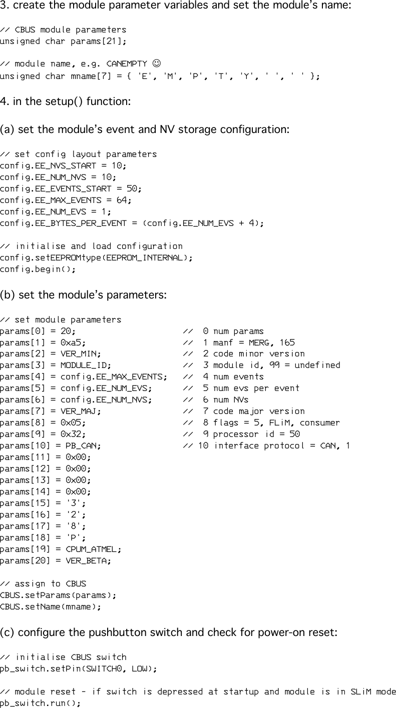 Page 3 of 7 - Arduino CBUS Library Instructions 1.0