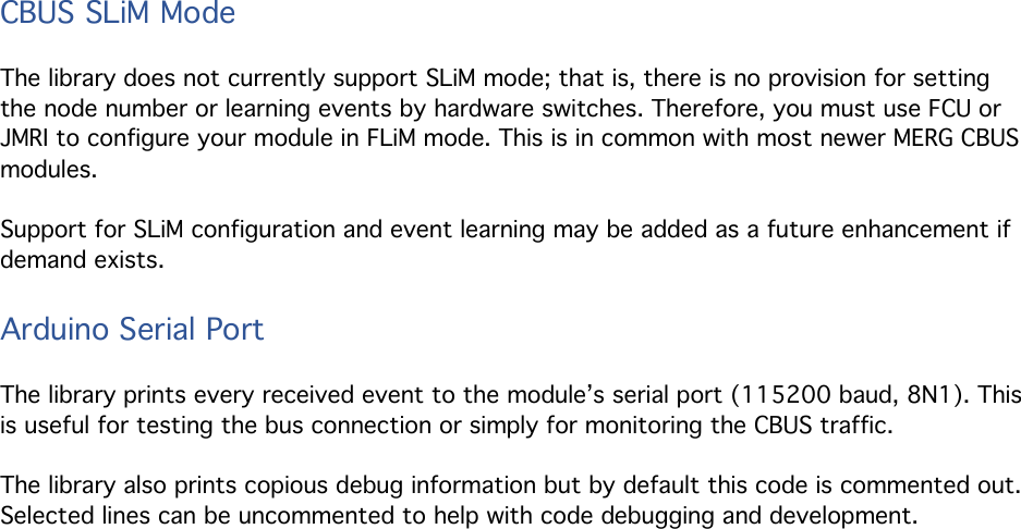 Page 7 of 7 - Arduino CBUS Library Instructions 1.0