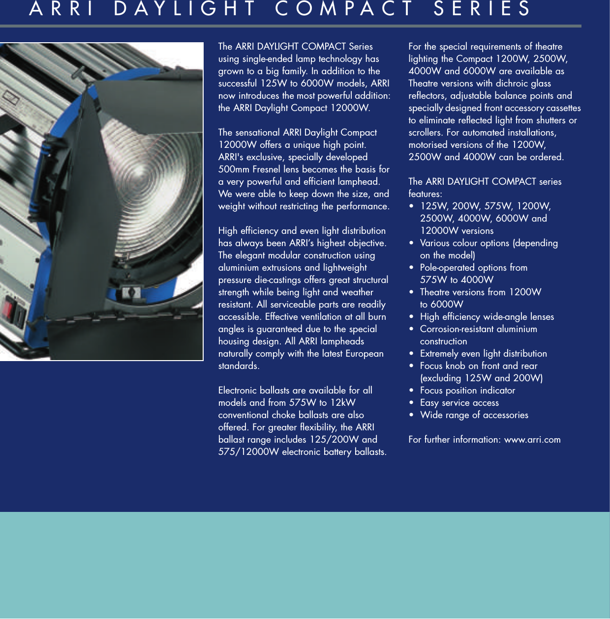 Page 2 of 6 - Arri_Daylight_Compact_brochure Arri Daylight Compact Brochure