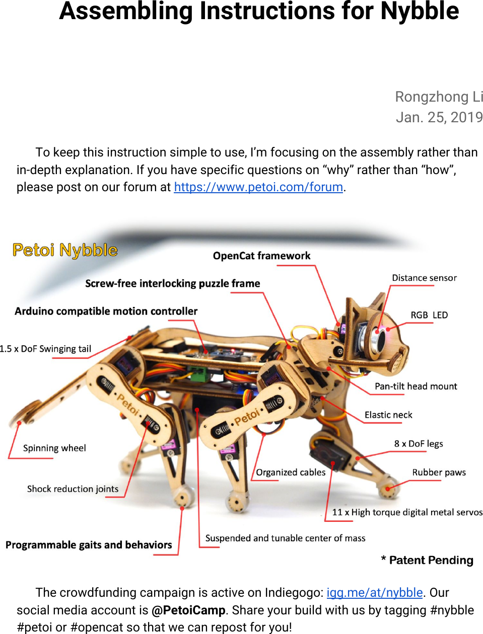 Assembling Instructions