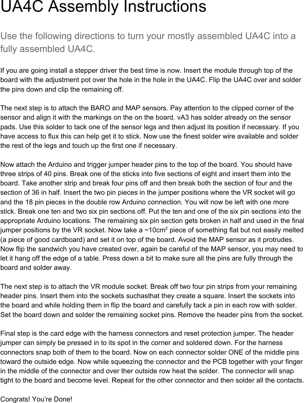 Page 1 of 1 - Assembly Instructions