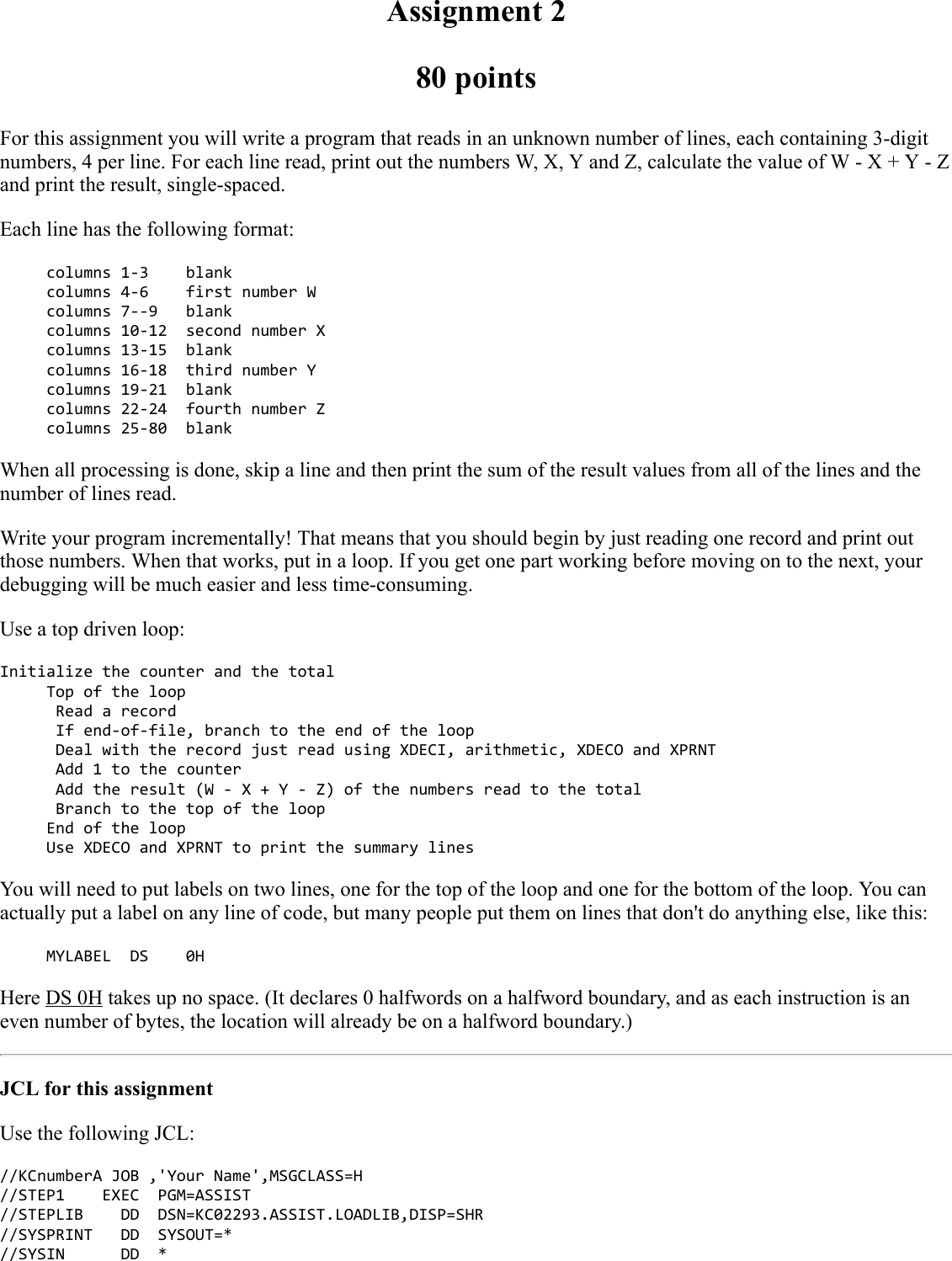 Page 1 of 3 - Assignment 2 Instructions