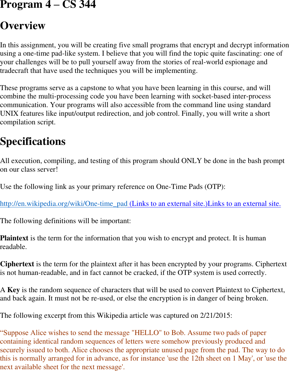 Page 1 of 8 - Assignment 4 Instructions