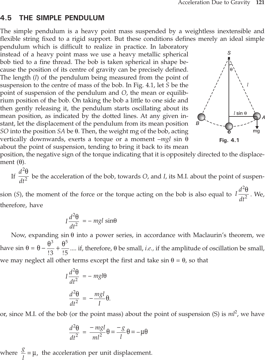 compound pendulum experiment pdf