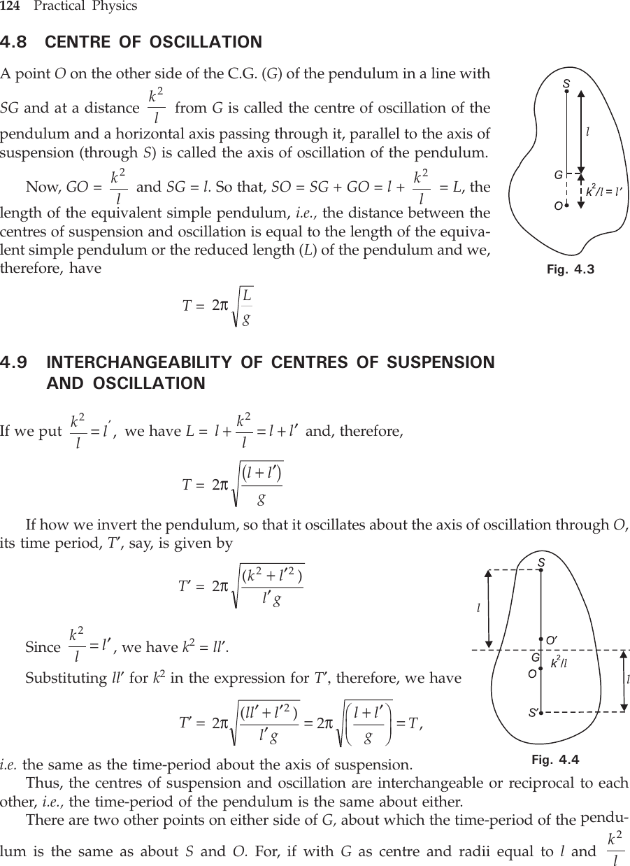 Page 4 of 10 - Practical Physics Experiment Manual B 03 Compound Pendulum