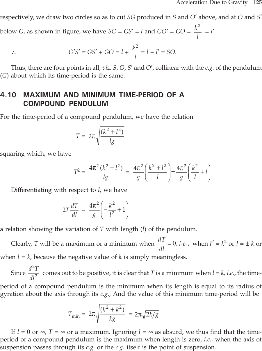 Page 5 of 10 - Practical Physics Experiment Manual B 03 Compound Pendulum