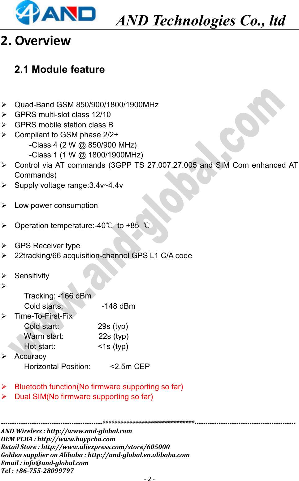 Page 2 of 11 - BK-SIM868 Board User Manual V1
