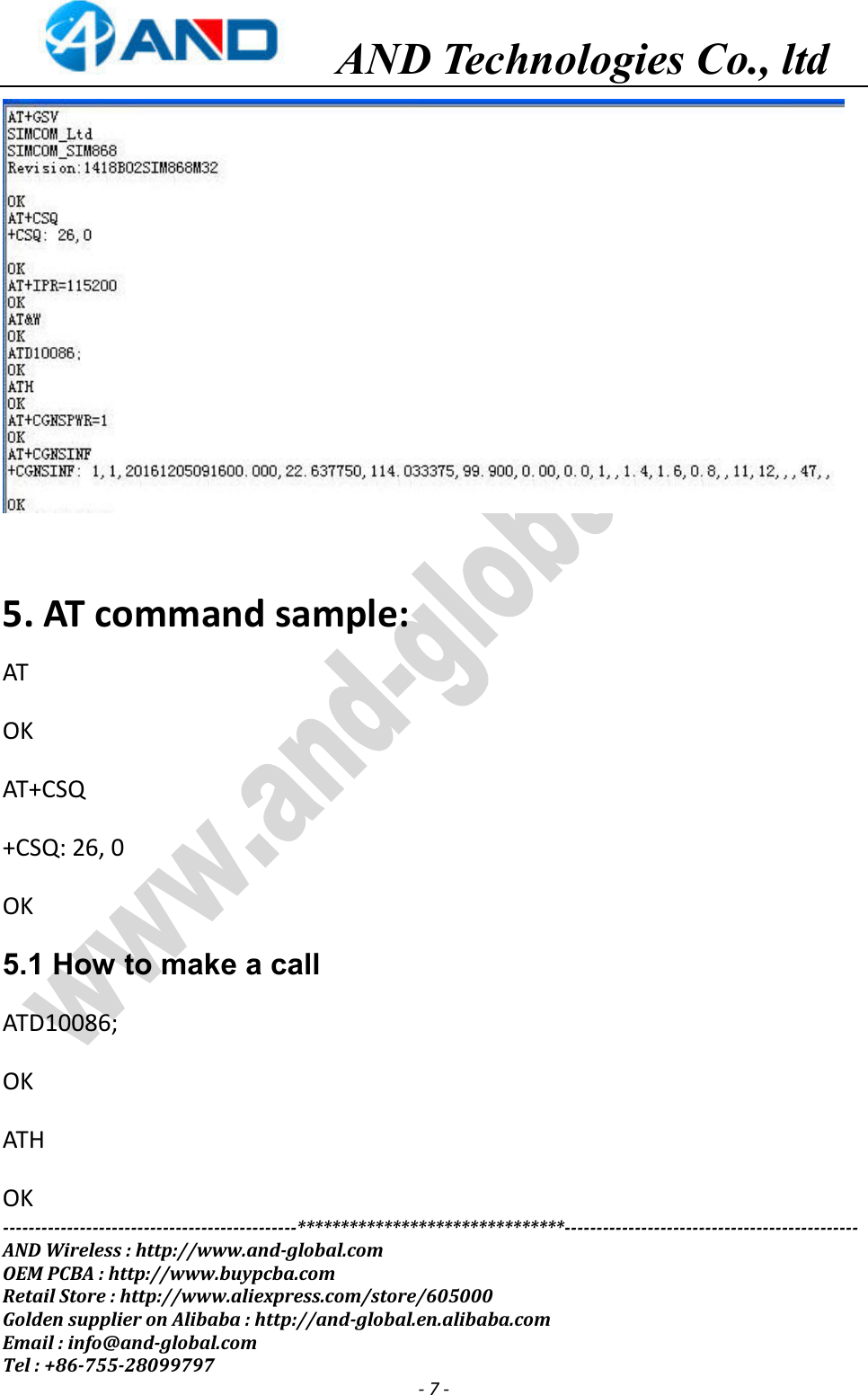 Page 7 of 11 - BK-SIM868 Board User Manual V1