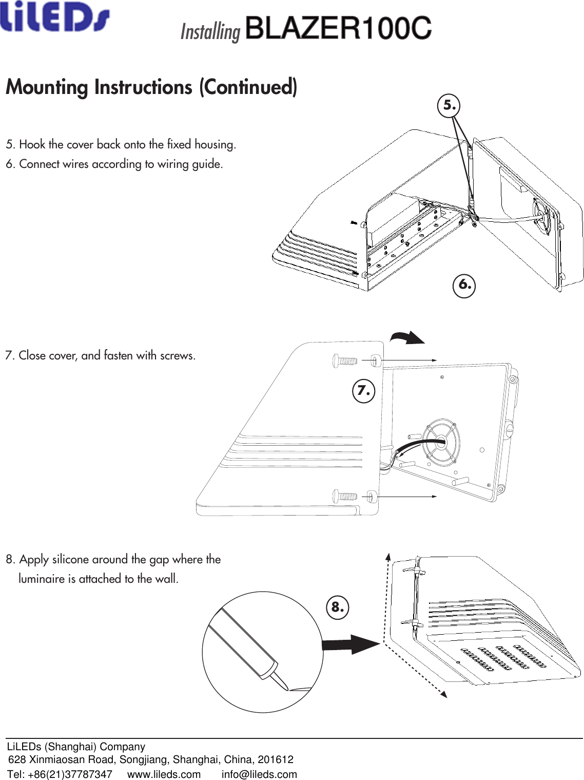 BLAZER100C Mounting Instructions