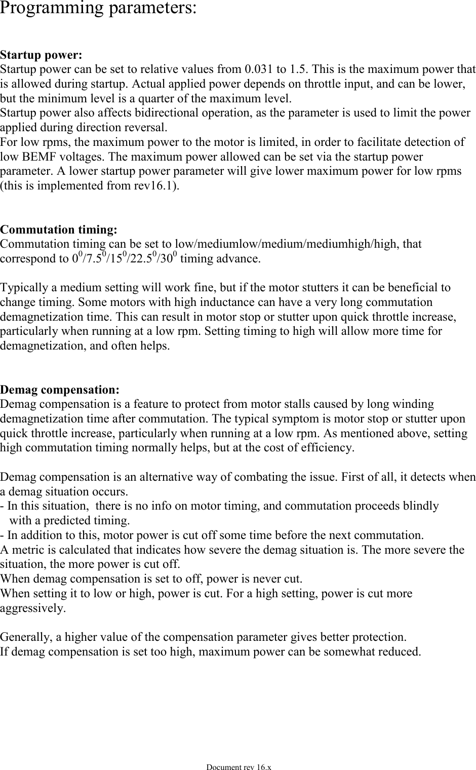 Page 3 of 10 - BLHeli_S Manual SiLabs Rev16.x BLHeli S Si Labs