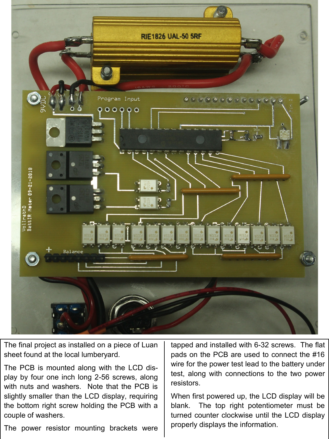 Page 5 of 6 - Batt IR Meter Assembly Instructions