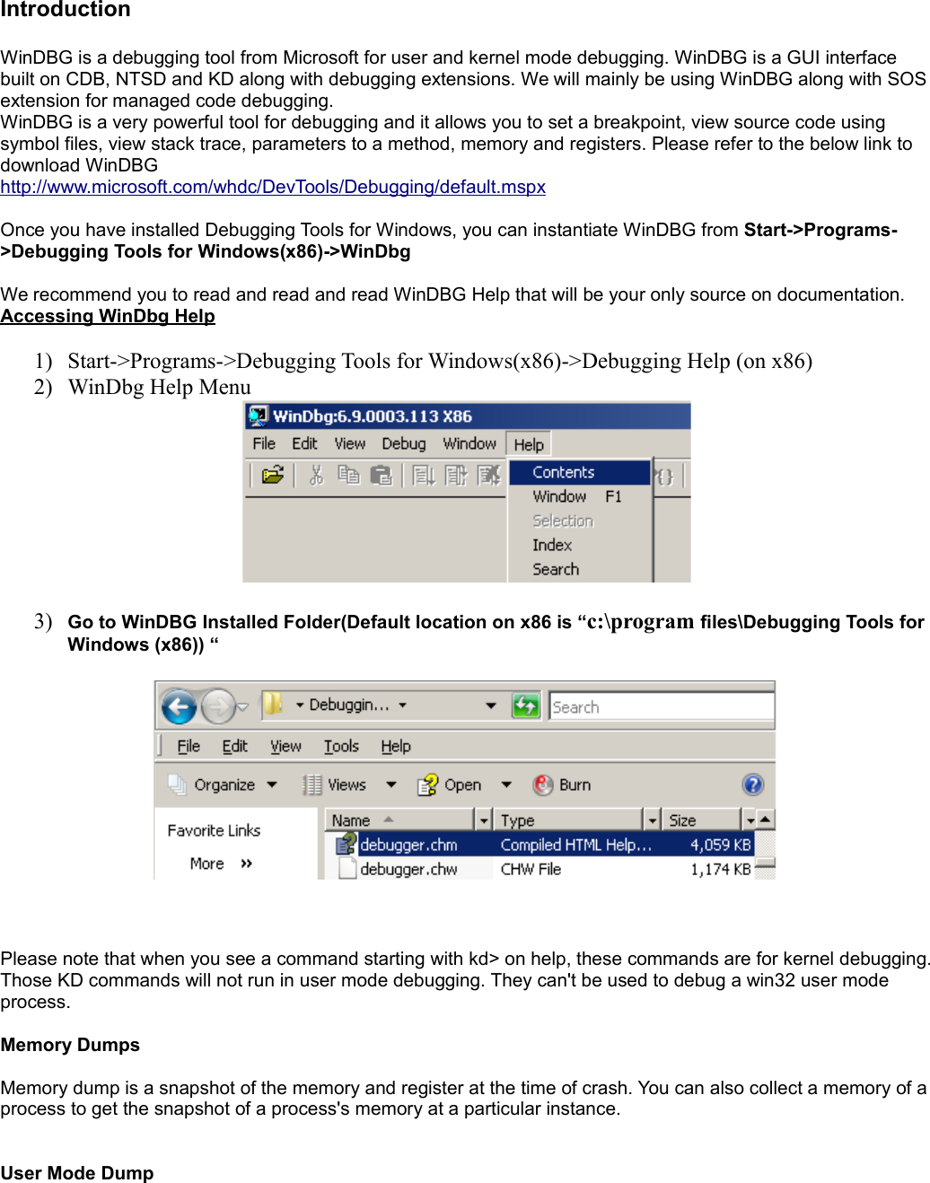 Page 1 of 6 - Beginners Guide To WinDBG Part-1 Win DBG