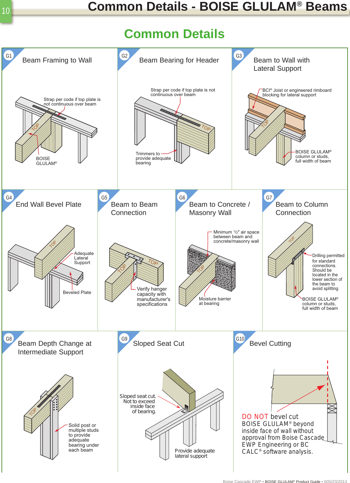 Page 10 of 12 - Boise Glulam Product Guide