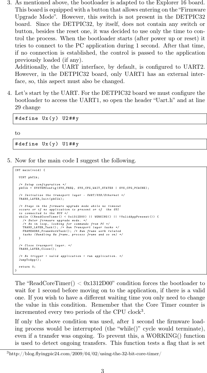 Page 3 of 5 - How To Build A Simple Serial Bootloader For PIC32 GUIDE R1.1
