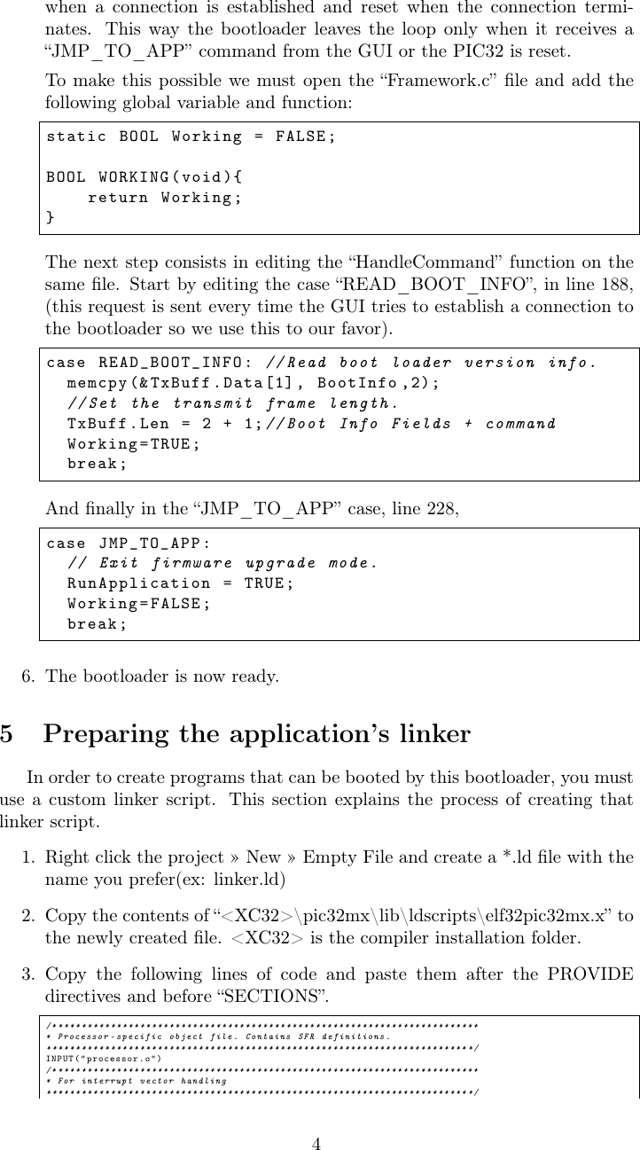 Page 4 of 5 - How To Build A Simple Serial Bootloader For PIC32 GUIDE R1.1