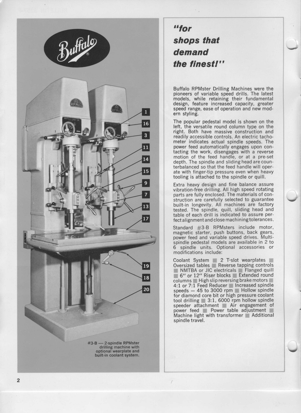 Page 2 of 8 - Buffalo-Forge-RPMSter-Drill-Press-Manual