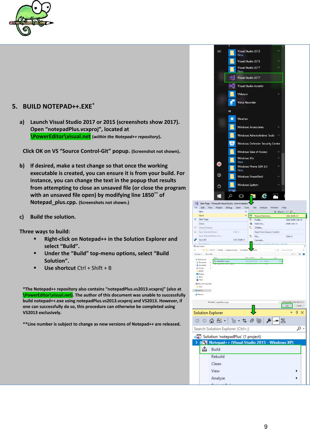 Page 9 of 10 - Building Notepad++ From Source - A Beginners Guide OPTION B