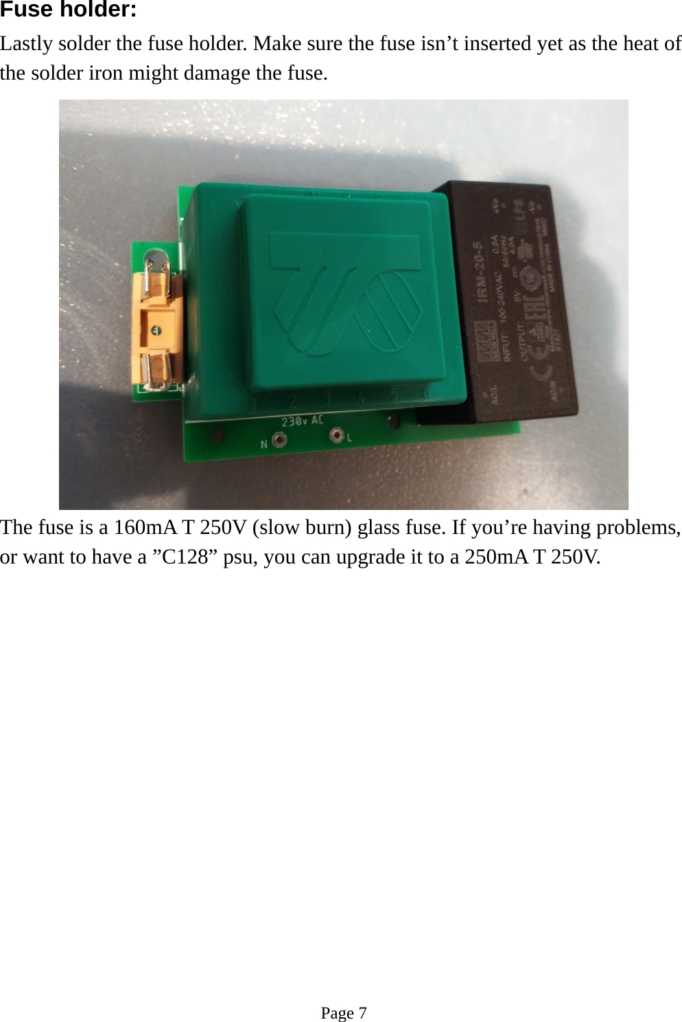 Page 7 of 10 - C64-PSU DIY Kit Guide
