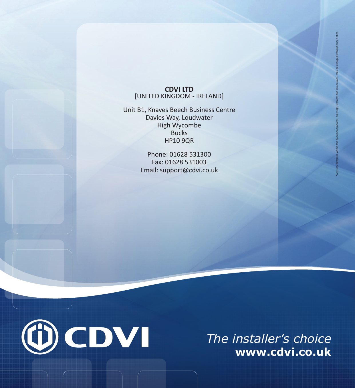 Page 12 of 12 - CDVI - Brochure 2016