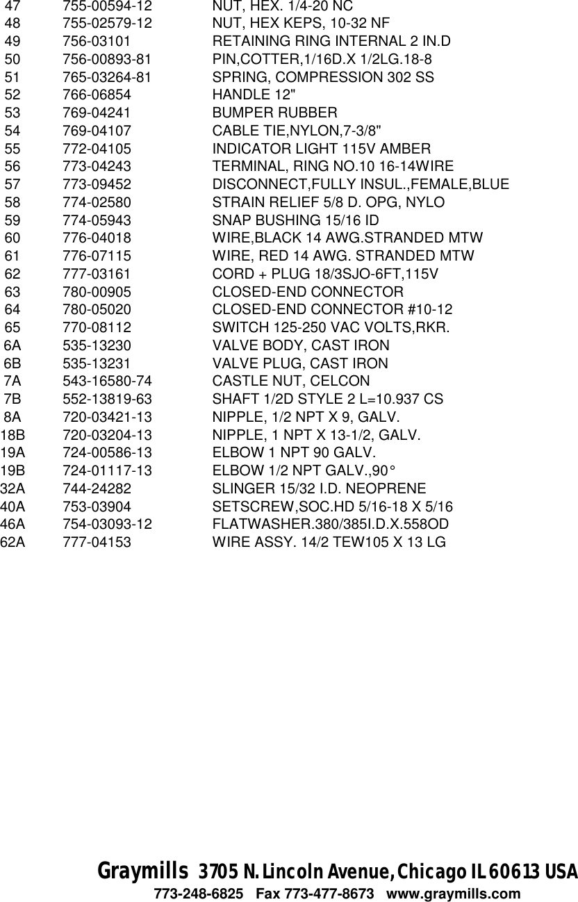 Page 2 of 3 - 795-07258-800 CLEAN-O-MATIC-800-PARTS-LIST