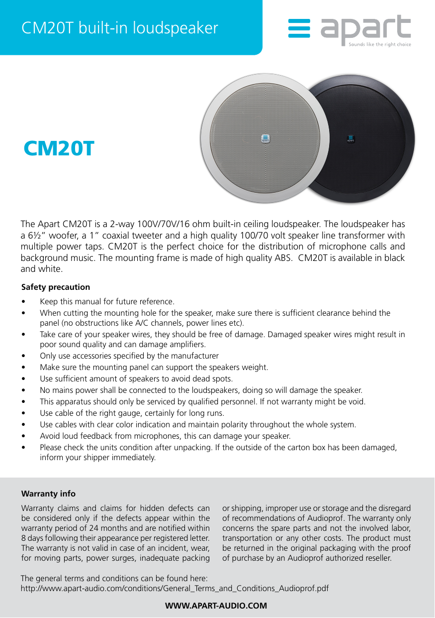 Page 1 of 2 - CM20T Manual Web