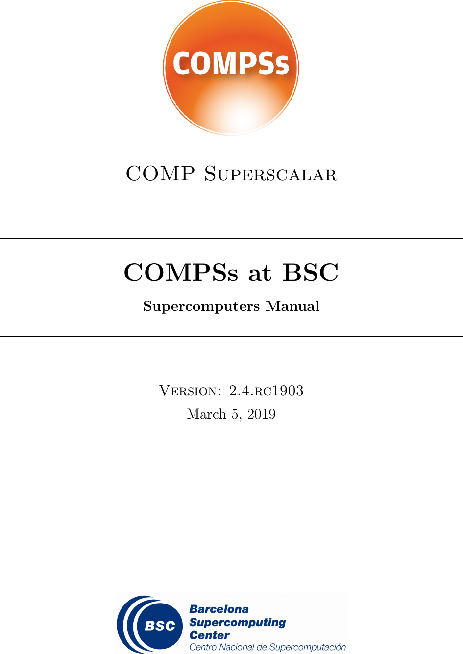 COMPSs Supercomputers Manual