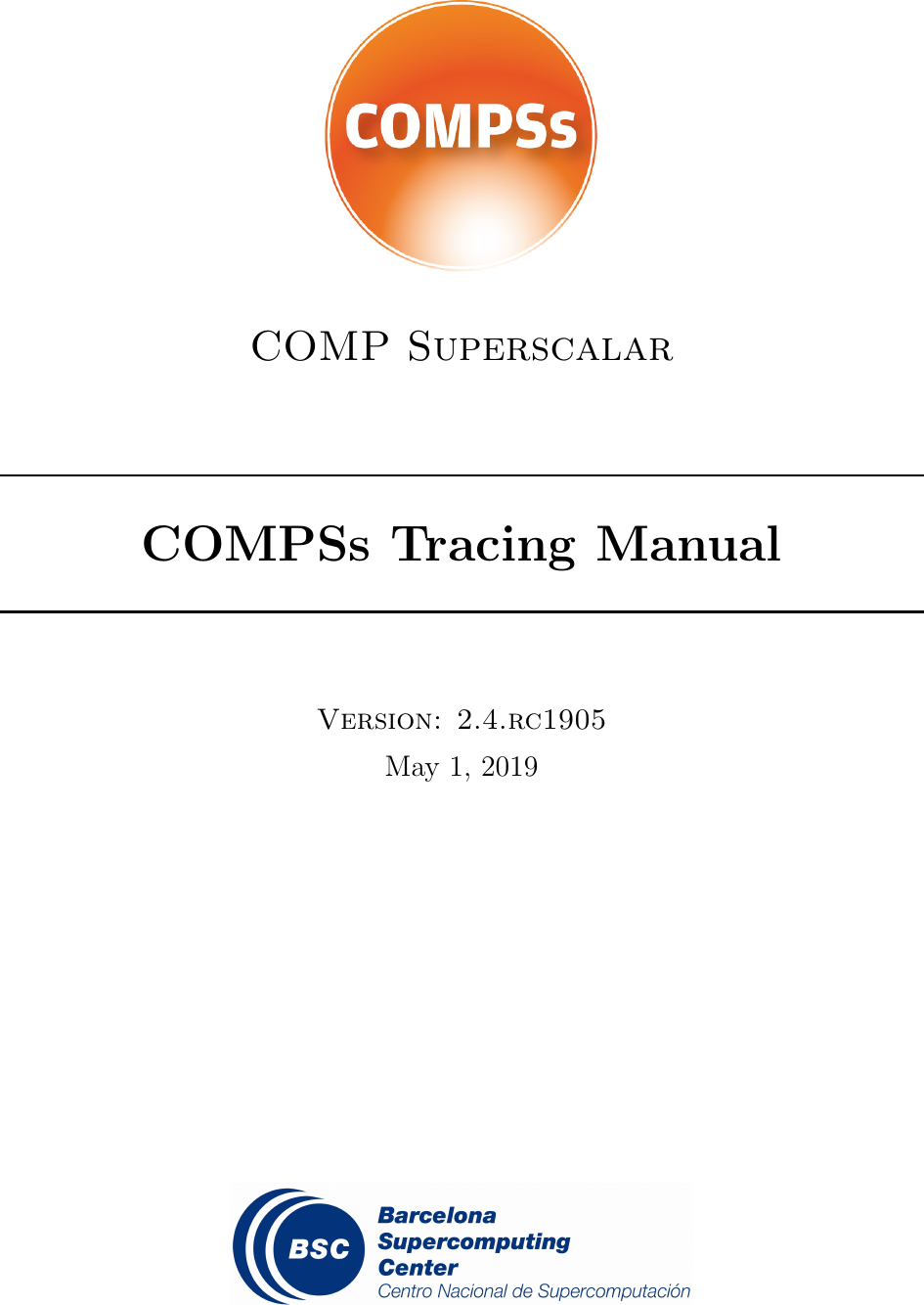 COMPSs Tracing Manual