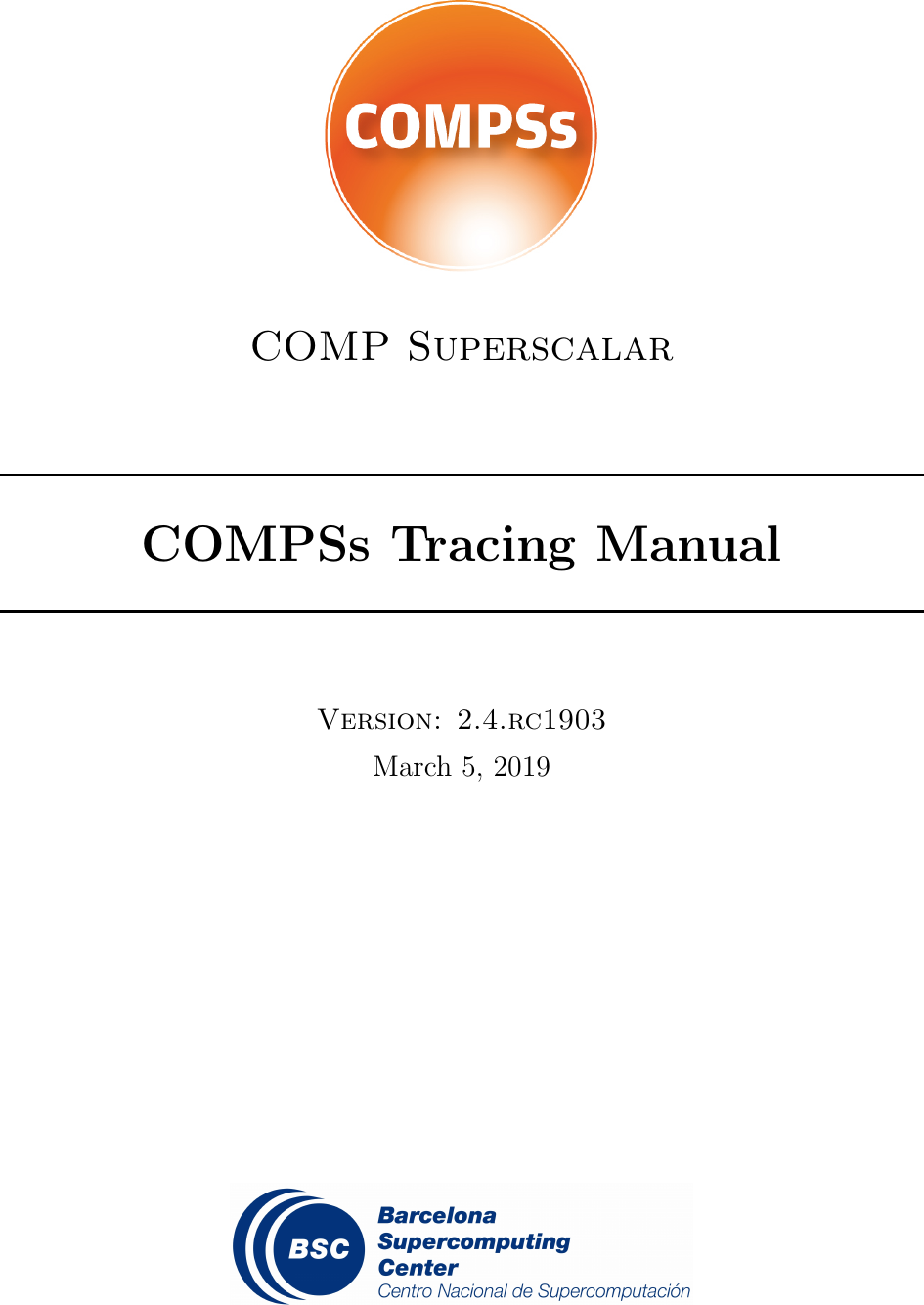 COMPSs Tracing Manual