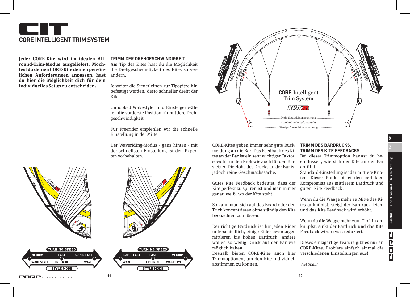Page 7 of 8 - CORE-RiotXR3_manual_en-de CORE RIOT XR3 Handbuch Manual