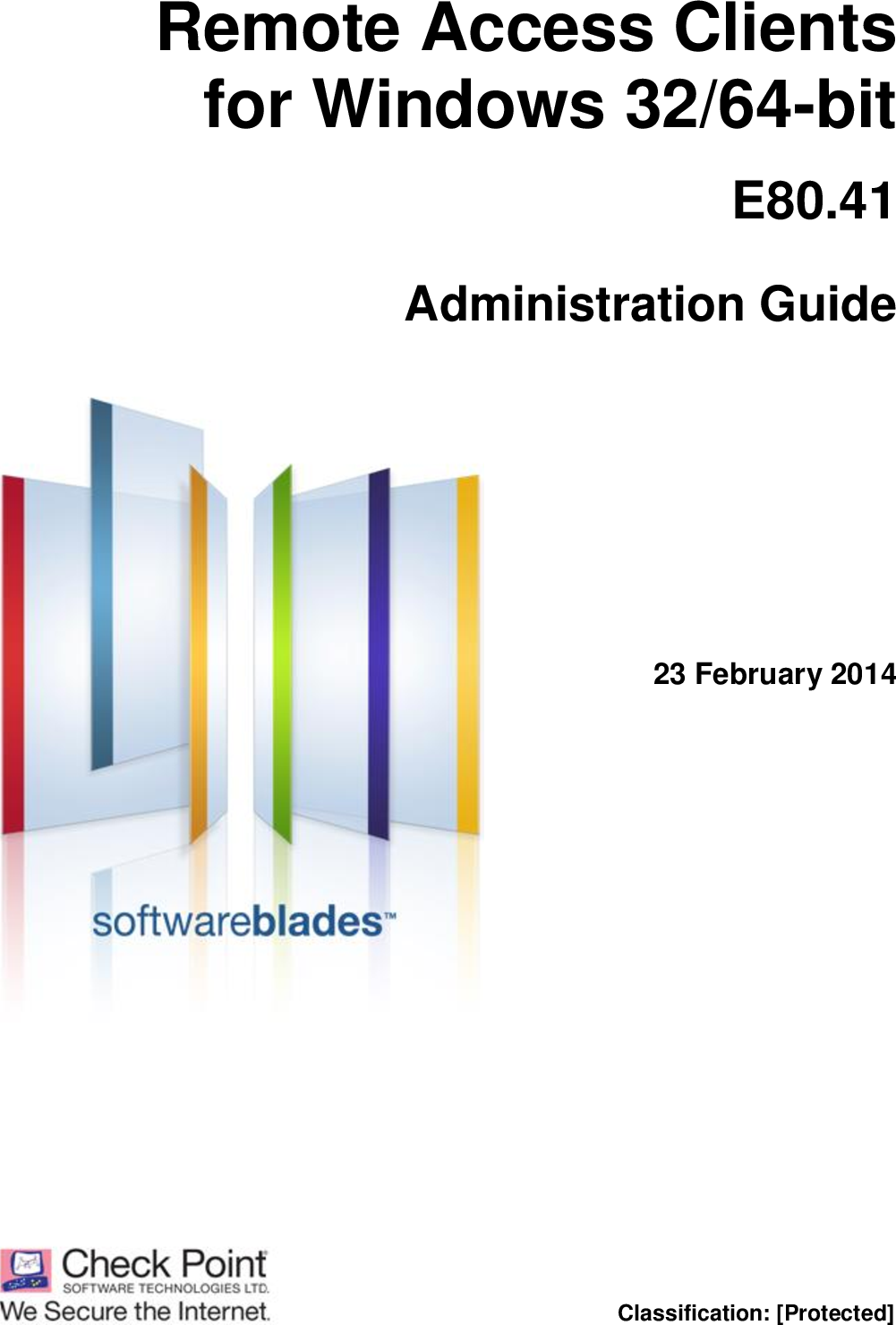 Remote Access Clients For Windows 32 64 Bit Administration Guide E80 41 Cp Admin