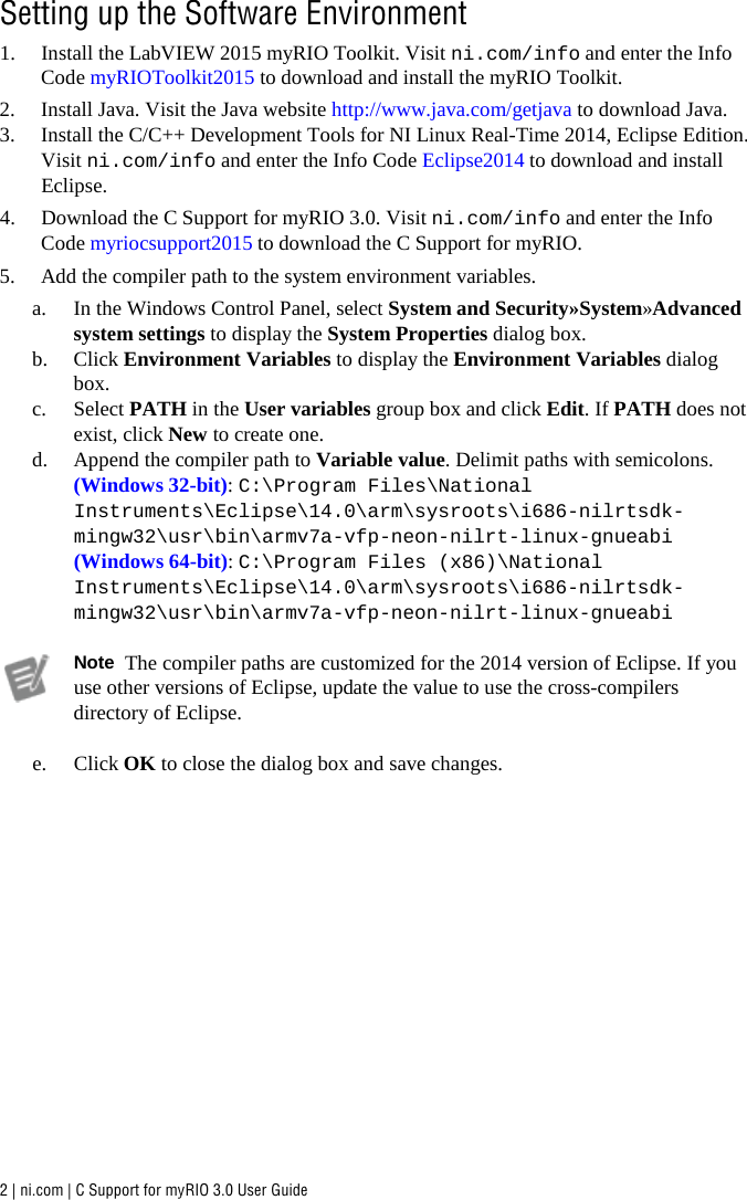 Page 2 of 10 - C Support For My RIO User Guide