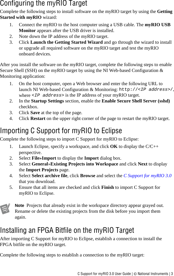 Page 3 of 10 - C Support For My RIO User Guide