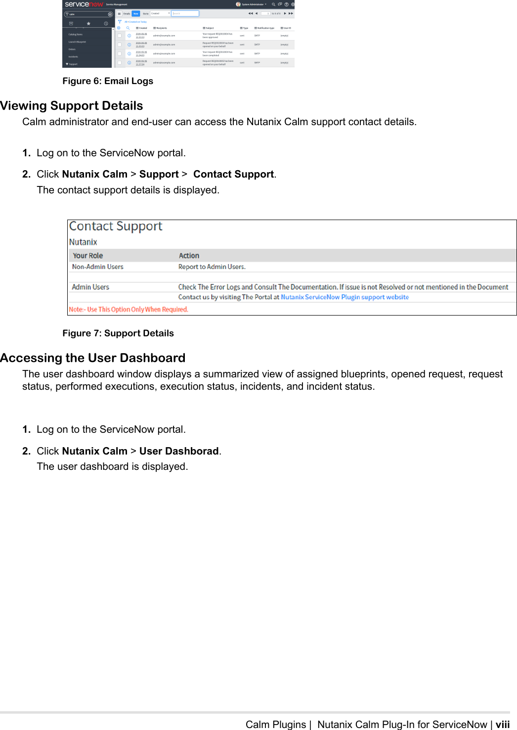 Page 8 of 9 - ServiceNow Calm Plug-In User Guide Calm-Service Now-Plug-In-User-Guide-v1.0