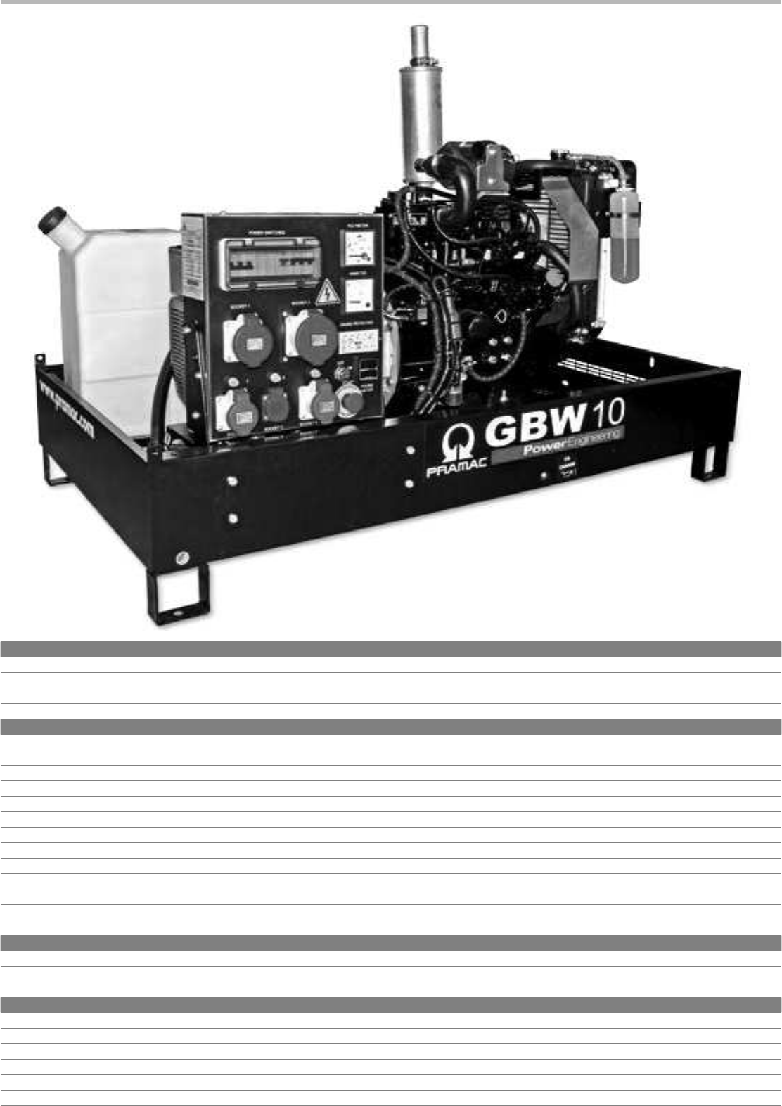 Generatorscatalogue2013 En Pramac Portable Generator E5000