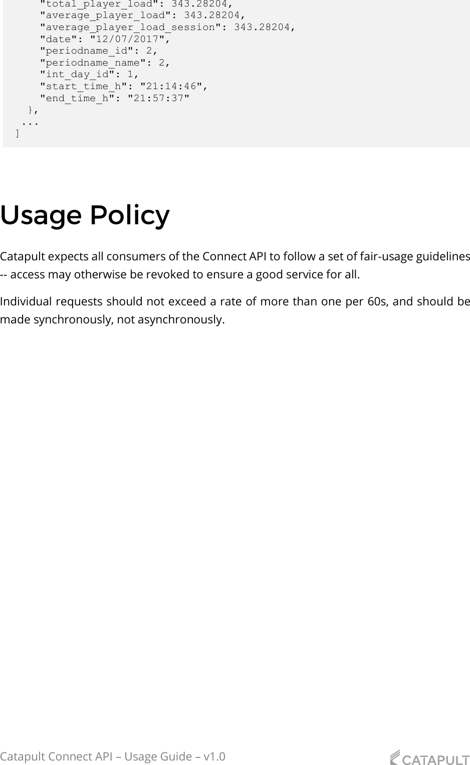 Page 11 of 11 - Catapult Connect API - Usage Guide