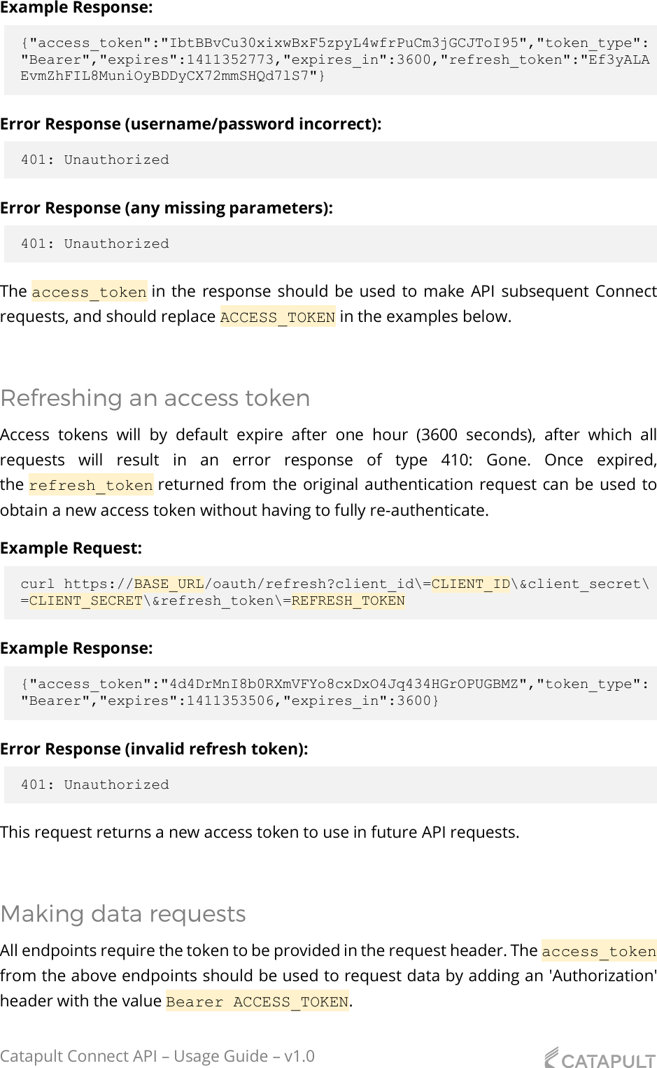 Page 5 of 11 - Catapult Connect API - Usage Guide