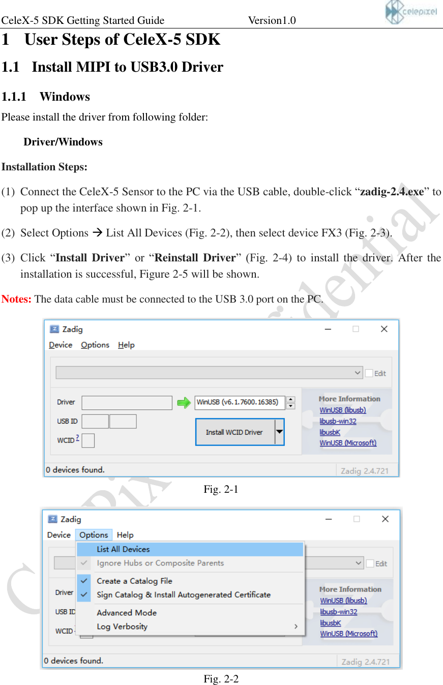 Page 3 of 12 - Cele X5 SDK Getting Started Guide EN