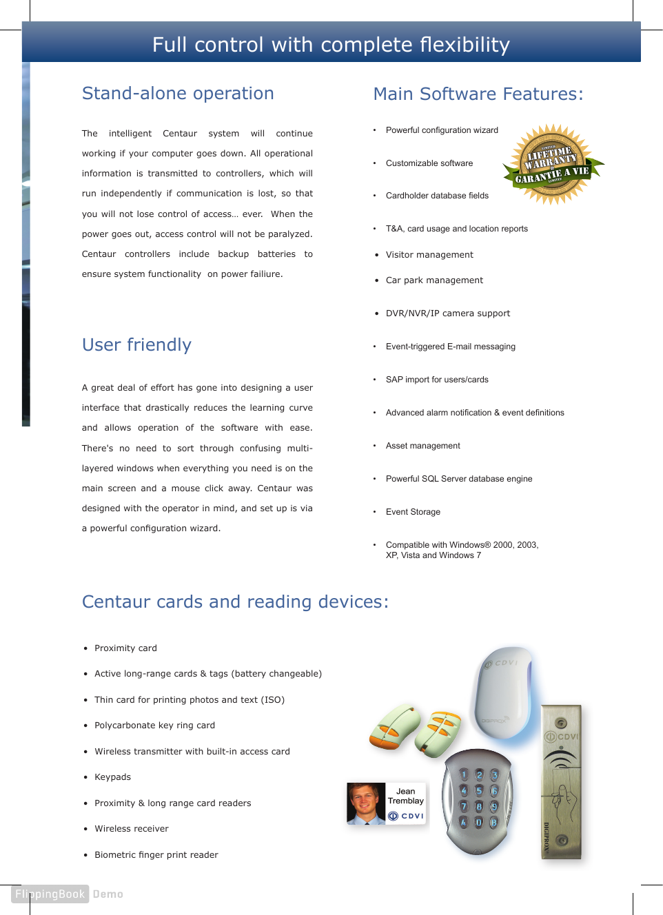 Page 3 of 8 - Centaur Integrated Access Control