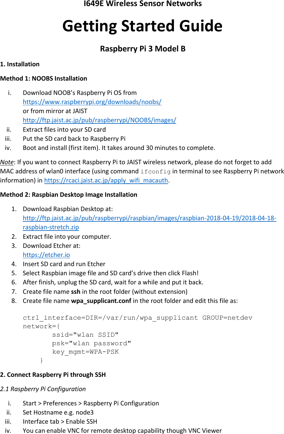 Chapter 06 Raspberry Pi 3 B Getting Started Guide