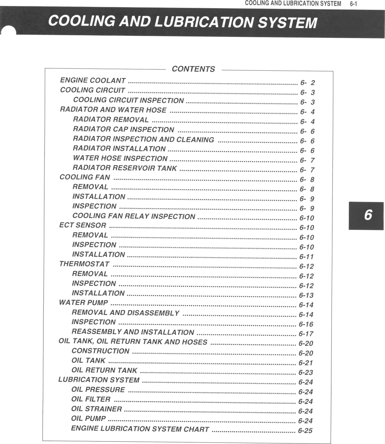Chapter 6 (Cooling And Lubrication System)