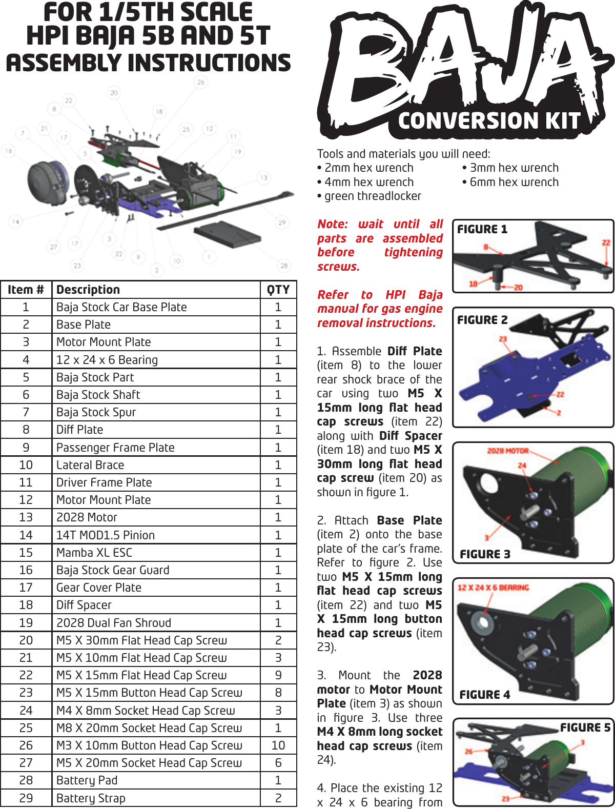 Page 1 of 2 - Chassis-electric-conversion-instructions-CC Baja