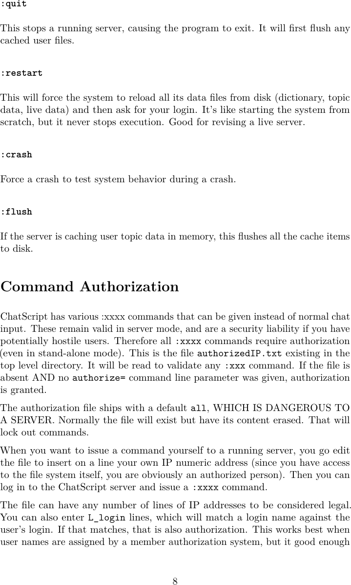 Page 8 of 11 - Chat Script-Client Server-Manual