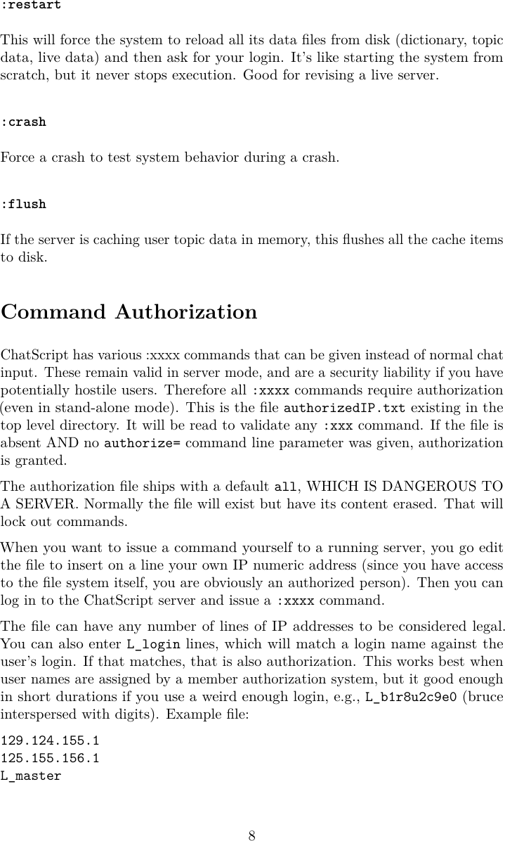 Page 8 of 11 - Chat Script-Client Server-Manual