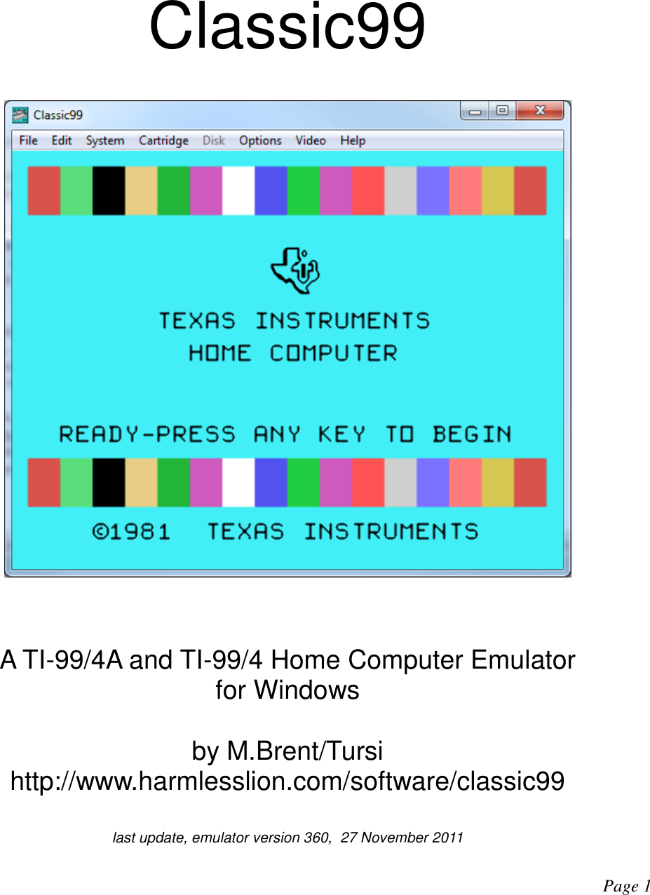 ti-99/4a emulator for mac