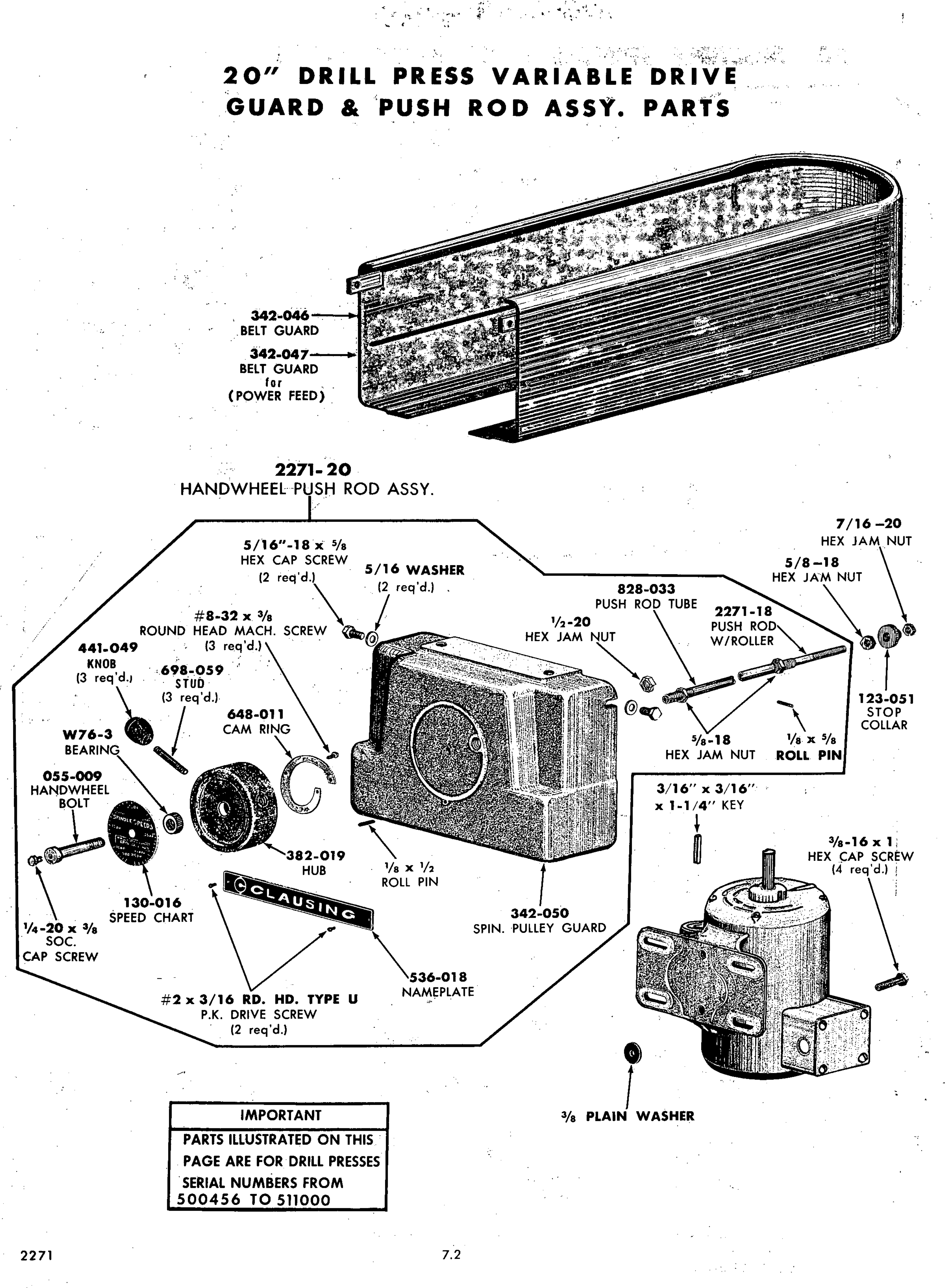 Page 9 of 10 - Clausing-20vs-02-22vs-Drill-Press-Manual