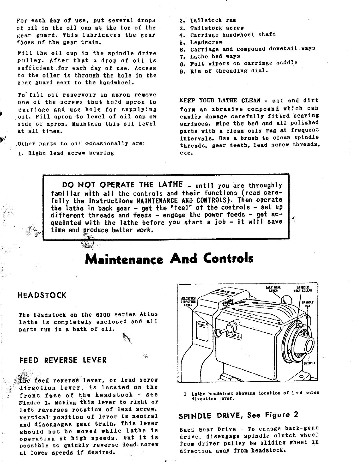 Page 4 of 7 - Clausing-6300-Instruction-Manual-1951- Clausing-6300-Instruction-Manual-1951