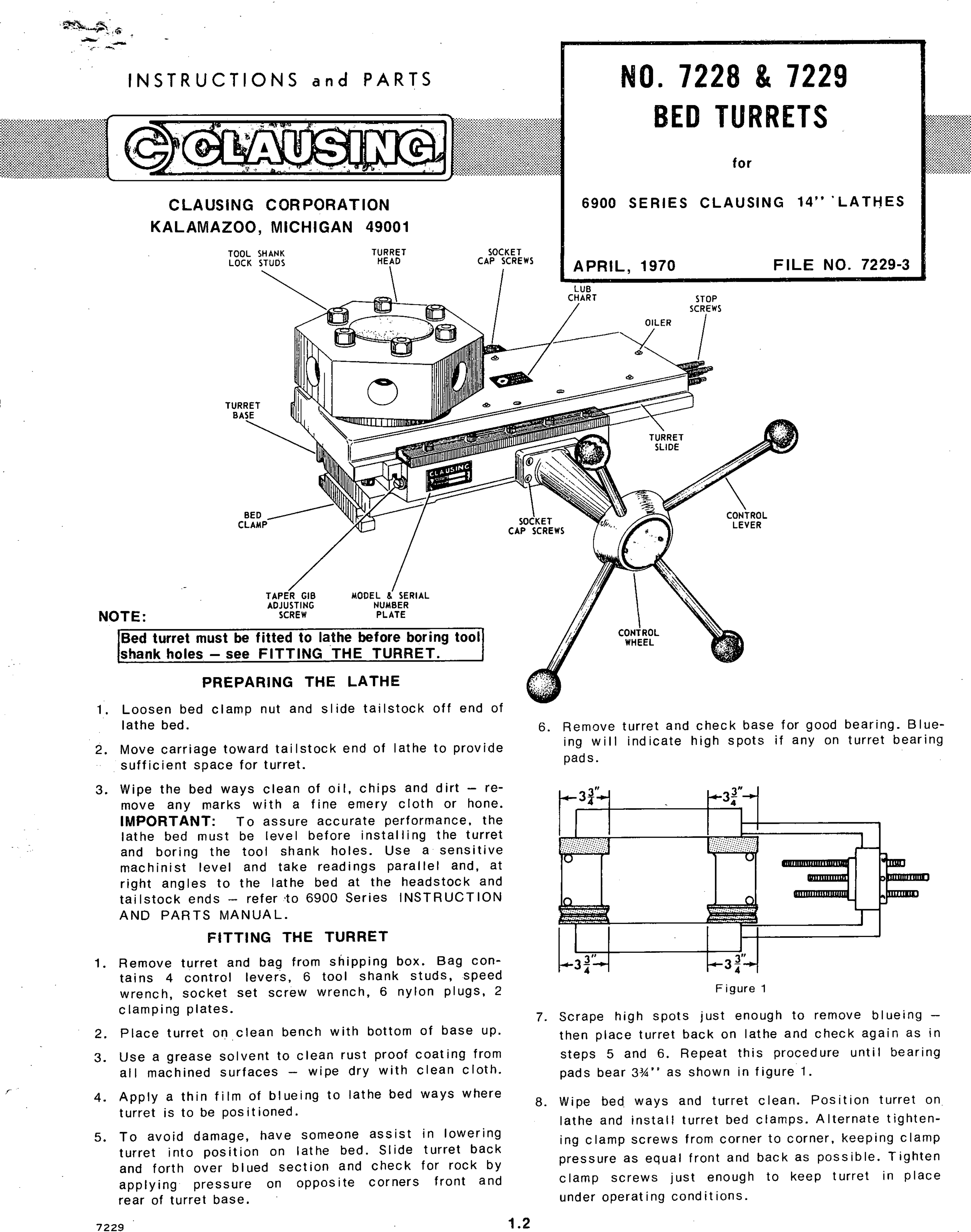 Page 1 of 4 - Clausing-6913-Lathe-Turret