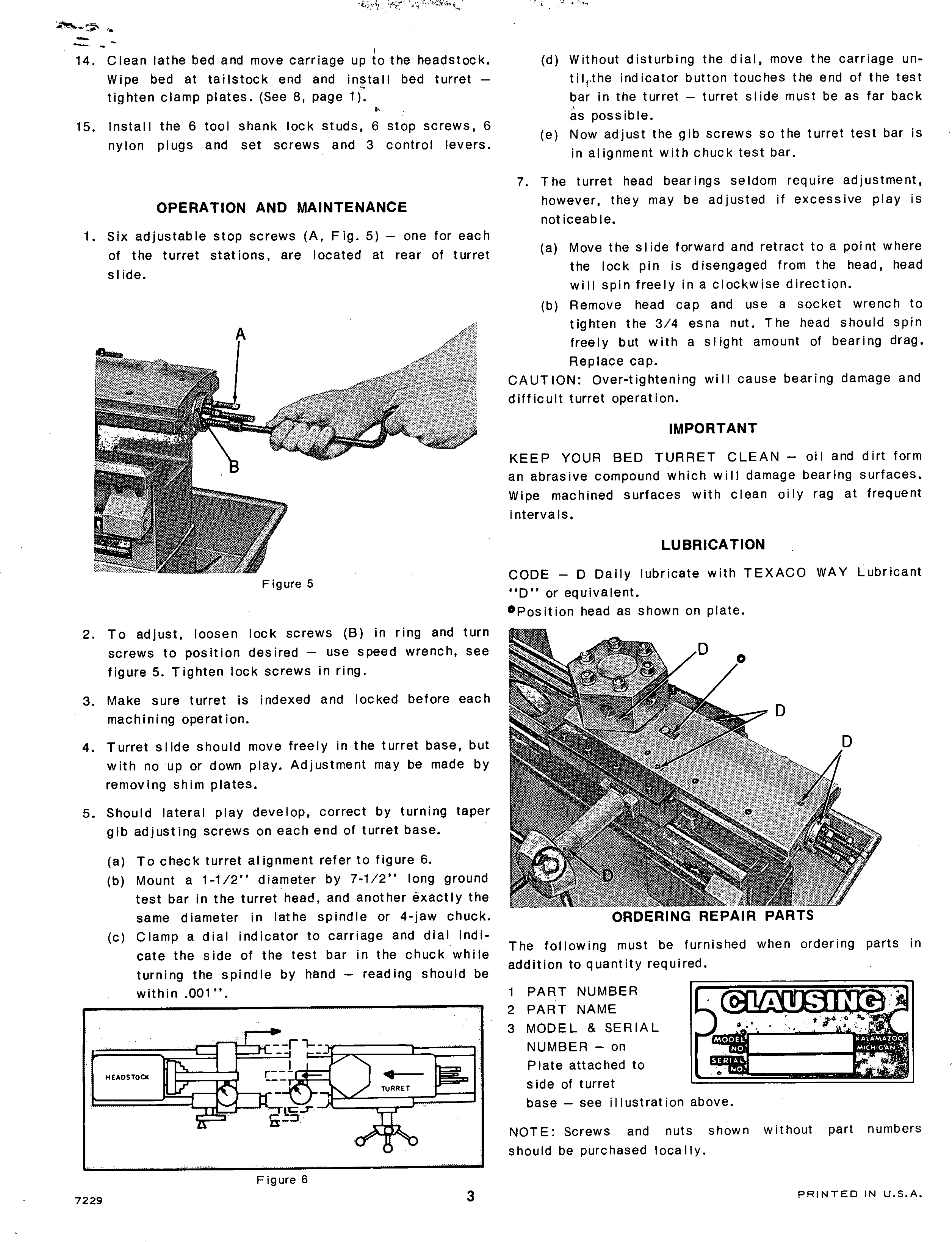 Page 3 of 4 - Clausing-6913-Lathe-Turret